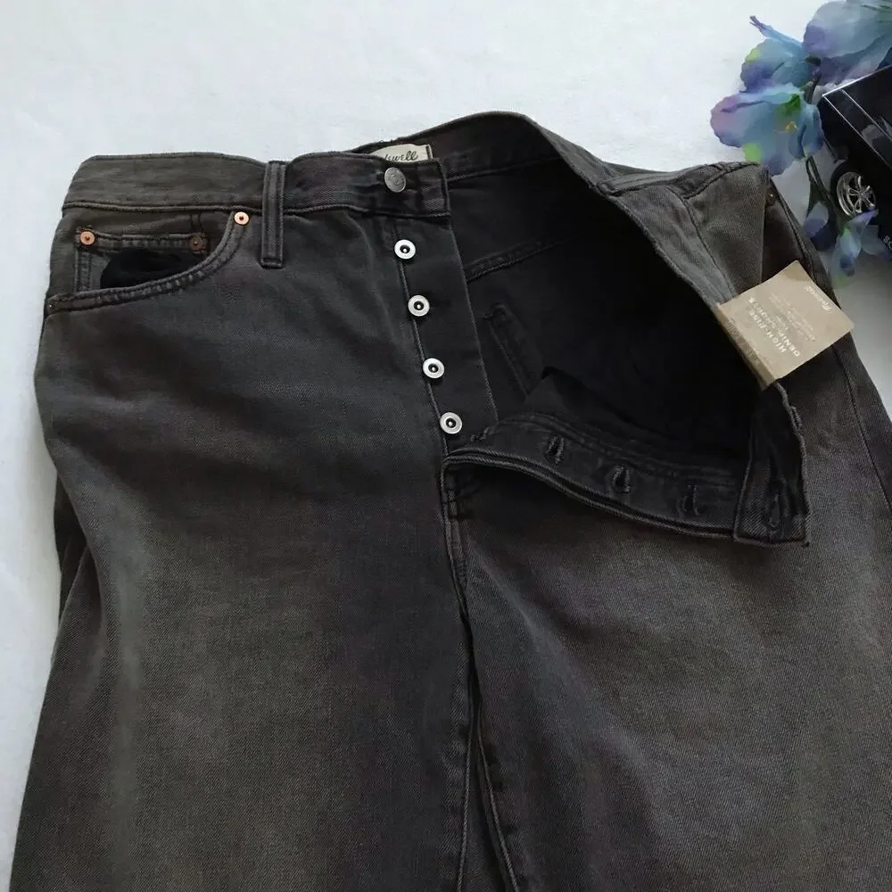 Madewell NWT High Rise Long Denim Shorts Women 30